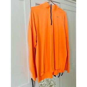 Nike Dri-Fit Neon Orange Quarter Zip!